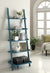 Oakestry French Country Bookshelf Ladder, Blue