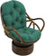 Oakestry Solid Twill Swivel Rocker Chair Cushion, 48&#34; x 24&#34;, Grape