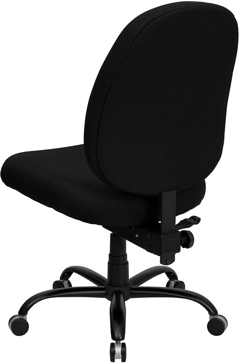 Oakestry HERCULES Series Big &amp; Tall 400 lb. Rated Black Fabric Executive Swivel Ergonomic Office Chair with Adjustable Back