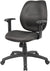 Oakestry Any Task Mid-Back Task Chair with Adjustable Arms in Black