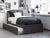 Oakestry Richmond Bed with Footboard and Twin Extra Long Trundle, XL, Grey