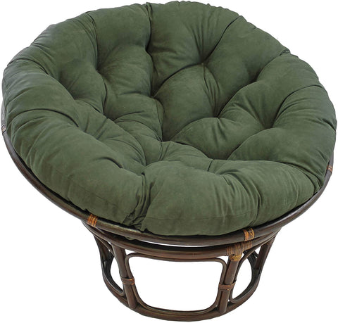 Oakestry Microsuede Papasan Cushion, 1 Count (Pack of 1), Hunter Green