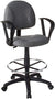 Oakestry B1617-GY Ergonomic Works Drafting Chair with Loop Arms in Grey