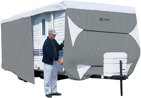 Oakestry Over Drive PolyPRO3 Deluxe Travel Trailer Cover or Toy Hauler Cover, Fits 18&#39; - 20&#39; RVs (73163)