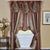 Oakestry Ombre Window Curtain Panel, 50 in x 84 in, Burgundy