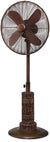 Oakestry Adjustable Height Oscillating Outdoor Pedestal Fan, 18 In, Terra