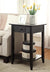Oakestry American Heritage End Table with Drawer and Shelf, Black
