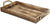 Oakestry FP-4023 Wooden Rectangular Tray with Rope Side Handles