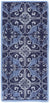 Oakestry Art Deco 56&#39;&#39; x 26&#39;&#39; Rectangular Rug - Prussian Blue (H-70)