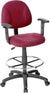 Oakestry Ergonomic Works Drafting Chair with Adjustable Arms in Burgundy