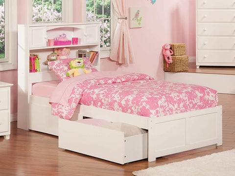 Oakestry Bed, Twin, White
