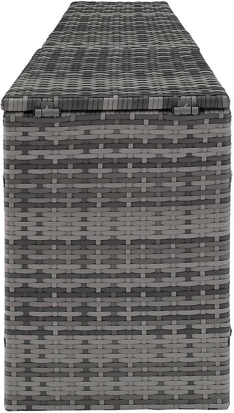 Oakestry CO7210-GY Catalina Outdoor Wicker Arm Table, Gray