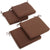 Oakestry Twill 19-Inch by 20-Inch by 3-1/2-Inch Zippered Cushions, Chocolate, Set of 4