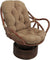 Oakestry Solid Microsuede Swivel Rocker Chair Cushion, 48&#34; x 24&#34;, Hunter Green