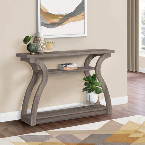 Oakestry Hall Console, Accent Table, Dark Taupe, 47"L