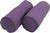 Oakestry Corded Microsuede Bolster Pillows (Set of 2), 20&#34; x 8&#34;, Grape, 2 Count
