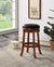 Oakestry Backless Bar Height Stool, 29-Inch, Cherry