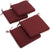Oakestry Twill 19-Inch by 20-Inch by 3-1/2-Inch Zippered Cushions, Burgundy, Set of 4