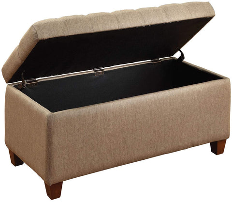 Oakestry Tufted Storage Bench Taupe