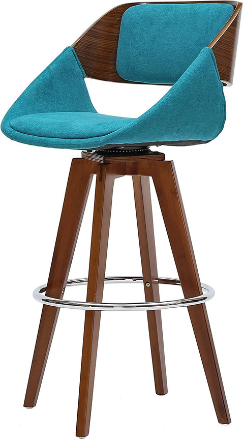 Oakestry Cyprus Fabric Bar Bar &amp; Counter Stools, One Size, Santorini Teal Green