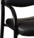 Oakestry B9529 Leather Sled Base Side Guest Chair, Black