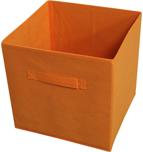 Oakestry Collapsible Storage Bins, Set of 4, Orange