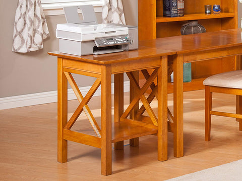 Oakestry Lexi Printer Stand, Antique Walnut