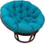 Oakestry 44-inch Solid Twill Papasan Cushion (Fits 42-inch Papasan Frame) - Aqua Blue