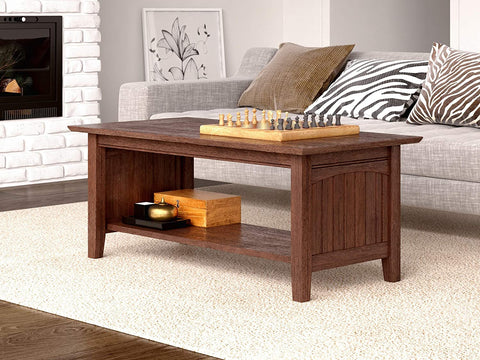 Oakestry Nantucket Coffee Table, Burnt Amber