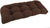 Oakestry U-Shaped Twill Tufted Settee/Bench Cushion, 42&#34; x 19&#34;, Chocolate