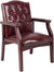 Oakestry Ivy League Executive Guest Chair in Burgundy