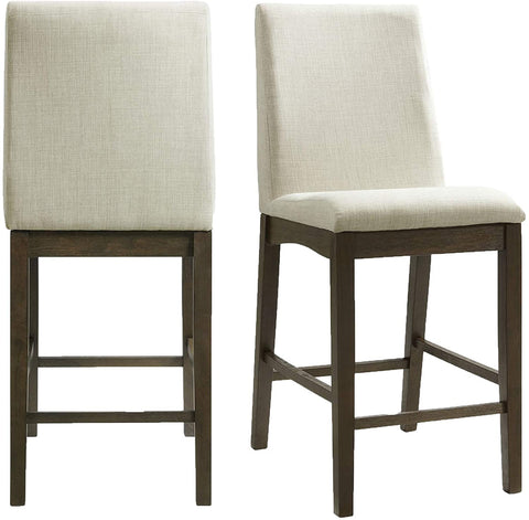 Oakestry Simms Counter Height Side Chair Set in Walnut