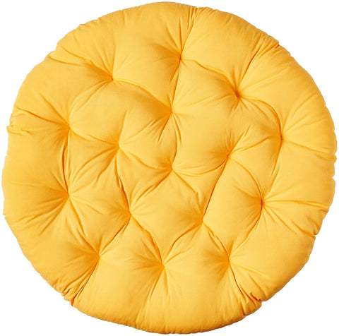 Oakestry Solid Twill Papasan Chair Cushion, 44&#34; x 6&#34; x 44&#34;, Sunset