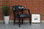 Oakestry Chair In Burgundy Vinyl W/ Casters