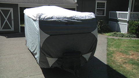 Oakestry Over Drive PolyPRO3 Deluxe Travel Trailer Cover or Toy Hauler Cover, Fits 18&#39; - 20&#39; RVs (73163)