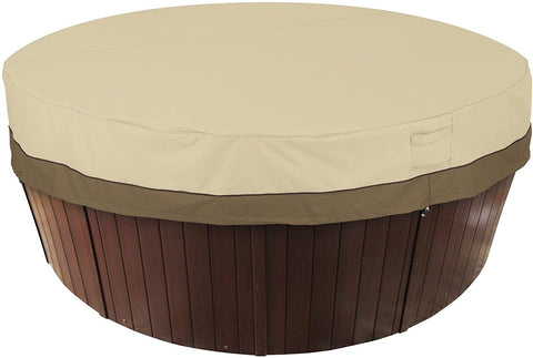 Oakestry Veranda Water-Resistant 84 Inch Round Hot Tub Cover