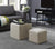 Oakestry Designs4Comfort Park Avenue Single Ottoman with Stool, Soft Beige Fabric