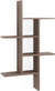 Oakestry XF160708OK Decorative Cubby Compartment Shelving Unit ̢‰âÛÏ Wall Mount Cantilever Shelf - Weathered Oak