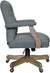 Oakestry Medium Grey BOSS Executive Mid Balck Linen Chair