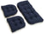 Oakestry Twill Settee Group Cushions, Navy, Set of 3