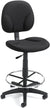 Oakestry Stand Up Fabric Drafting Stool without Arms in Black