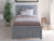 Oakestry Nantucket Platform Bed with Matching Footboard and Turbo Charger, Twin, Driftwood