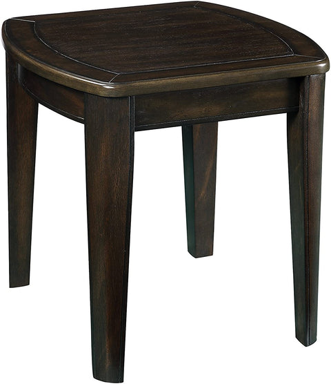 Oakestry Medium Cherry, Chess Game, Reversible Top, Multi-Functional, Dark Walnut Finish End Table, 24" L x 24" W x 24" H Brand: Steve Silver