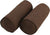 Oakestry Corded Microsuede Bolster Pillows (Set of 2), 20&#34; x 8&#34;, Chocolate