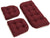 Oakestry Twill Settee Group Cushions, Burgundy, Set of 3