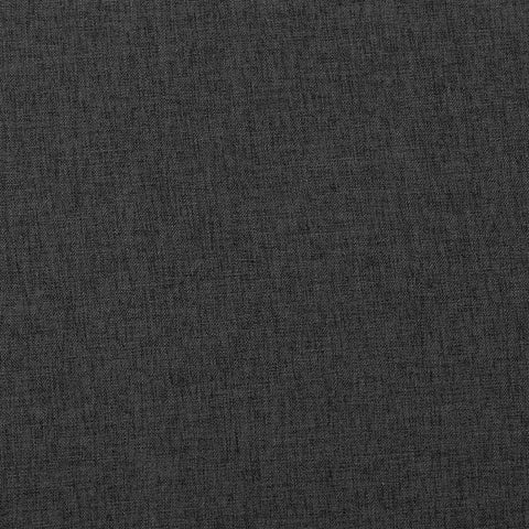 Oakestry Lovise Mid-Century Modern Dark Grey Fabric Upholstered Walnut Brown Finished Wood Ottoman