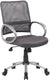 Oakestry Mesh Back Task Chair with Pewter Finish in Charcoal Grey
