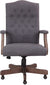 Oakestry Executive Commercial Swivel Chair, Slate Grey
