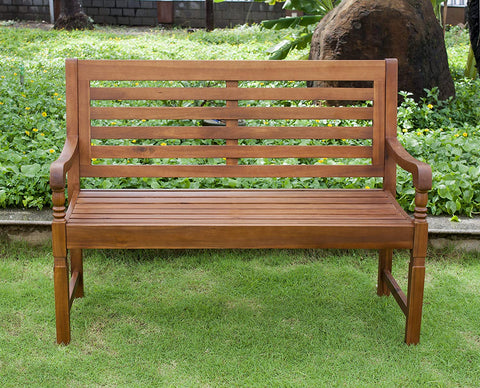 Oakestry BCH0350110010 Nantucket Garden Bench, Acacia, Natural