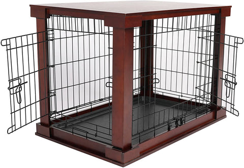 Oakestry Pet Cage with Crate Cover, Medium